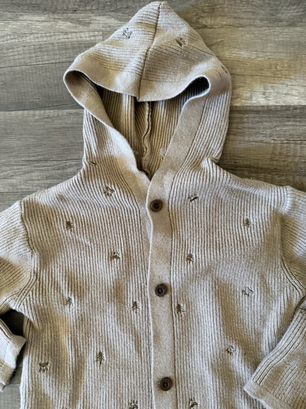 Boy Zara neutral hordes knitted sweater - Picture 4 of 12